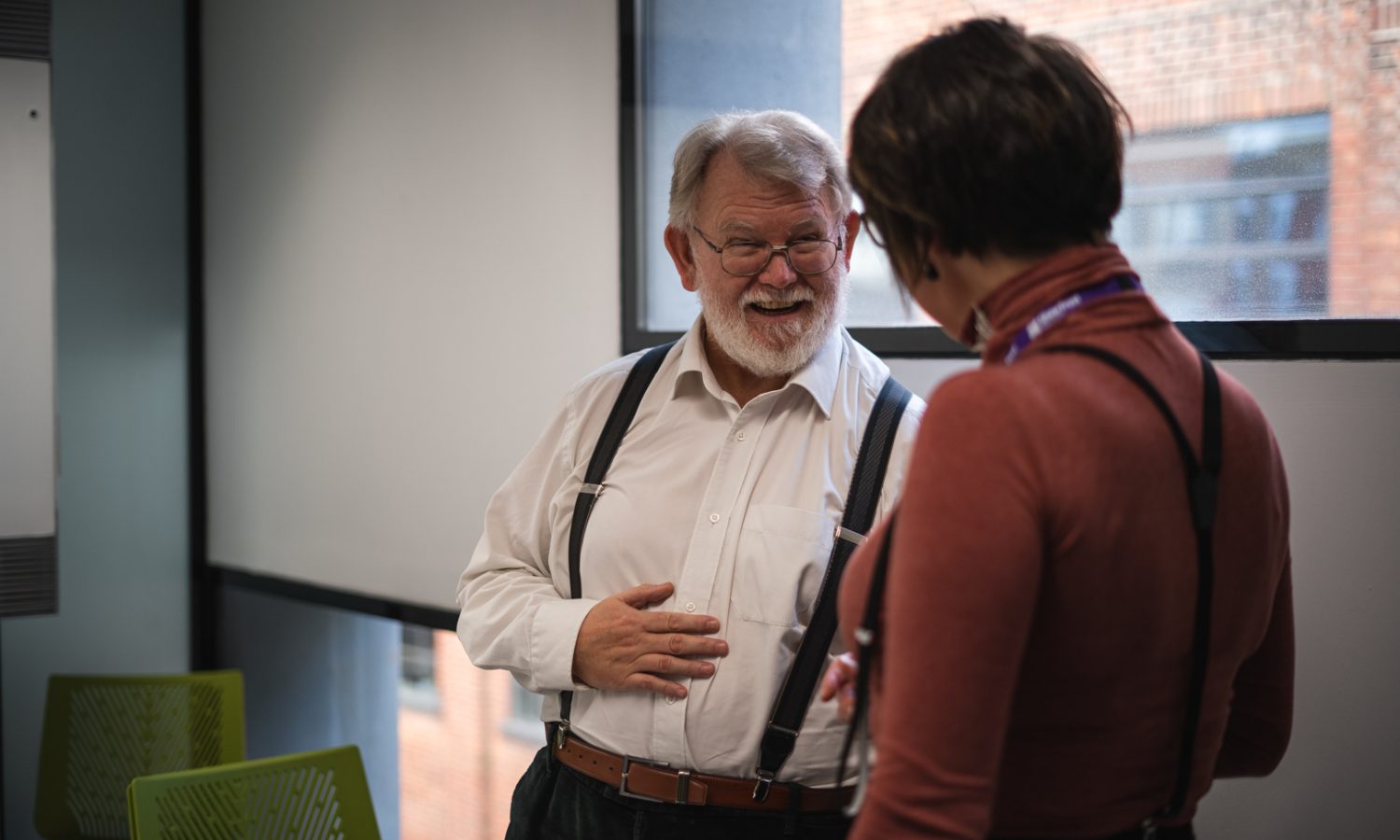 A picture of one our participants with a Shaw Trust advisor