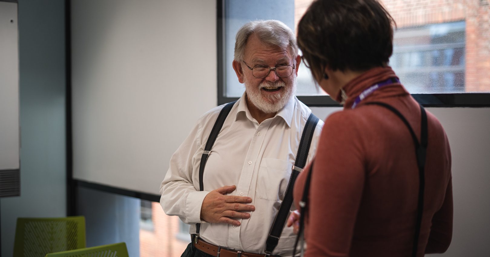 A picture of one our participants with a Shaw Trust advisor