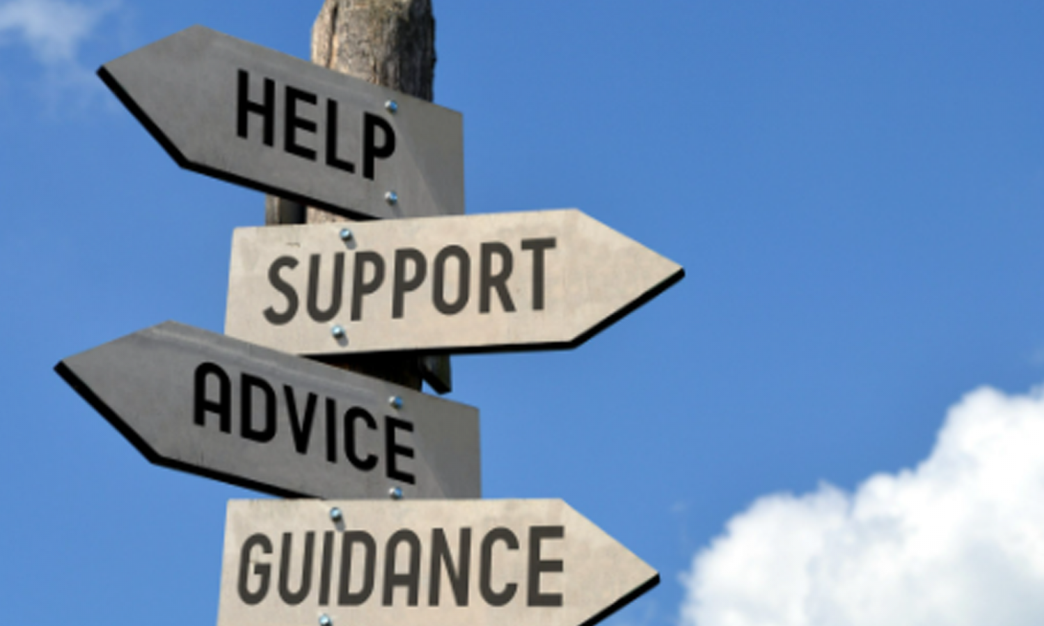 Photo of a sign post