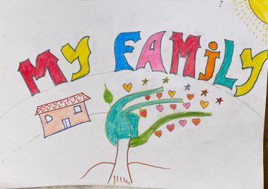 Photo of a piece of art from a young person