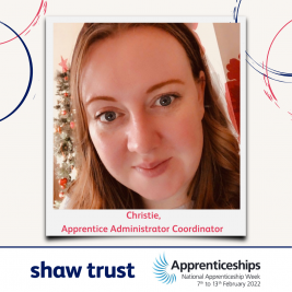 Photo of Christie, Apprentice Administrator Coordinator.