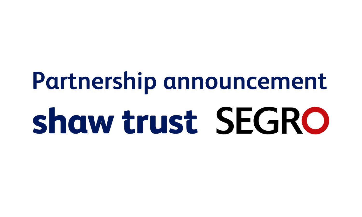 Partnership announcement - Shaw Trust and SEGRO