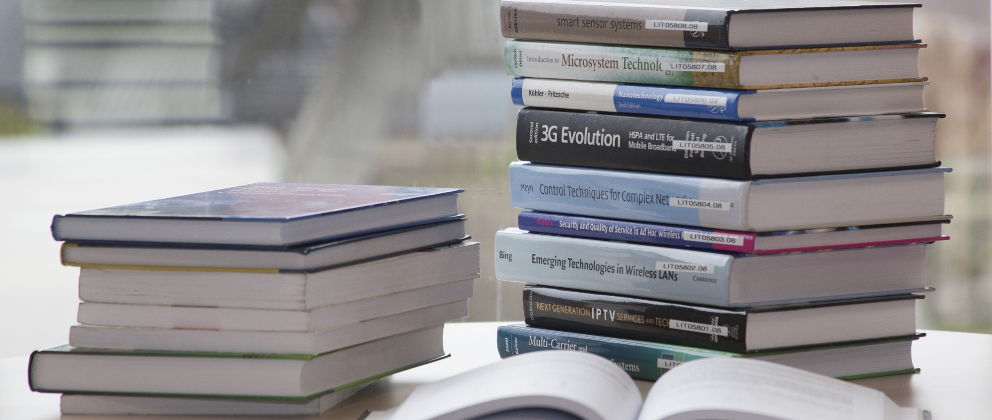Photo of a pile of books