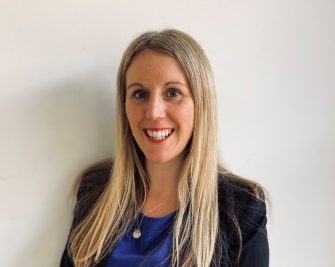 Photo of smiling woman with blonde hair